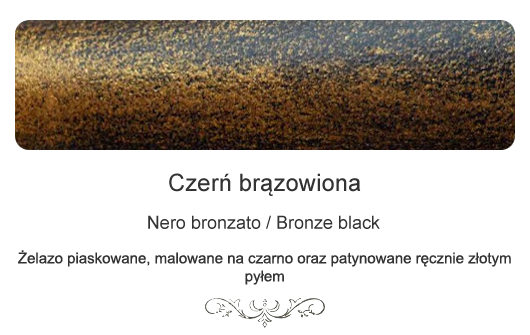 Czerń brązowiona